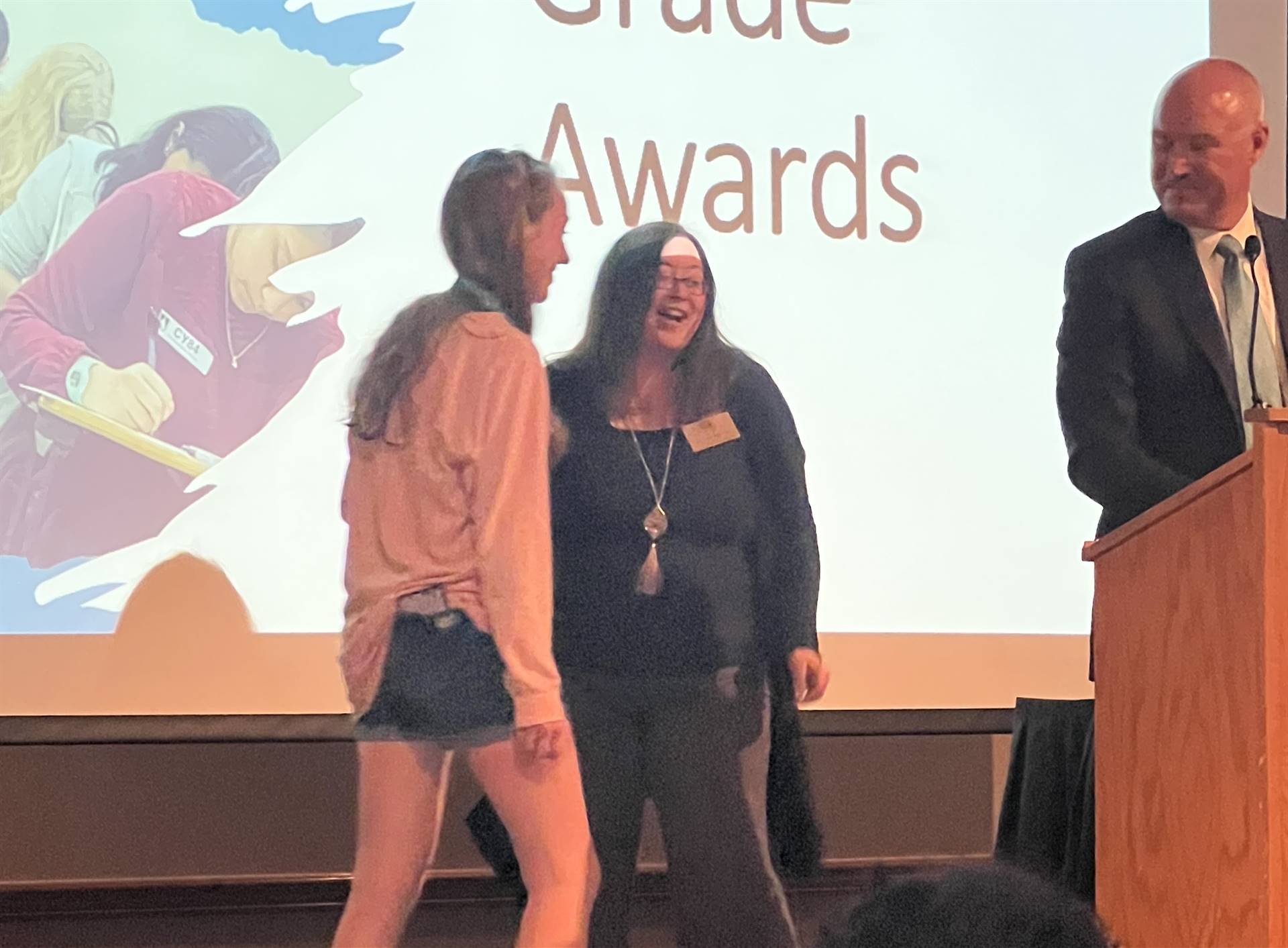 Leah receives award