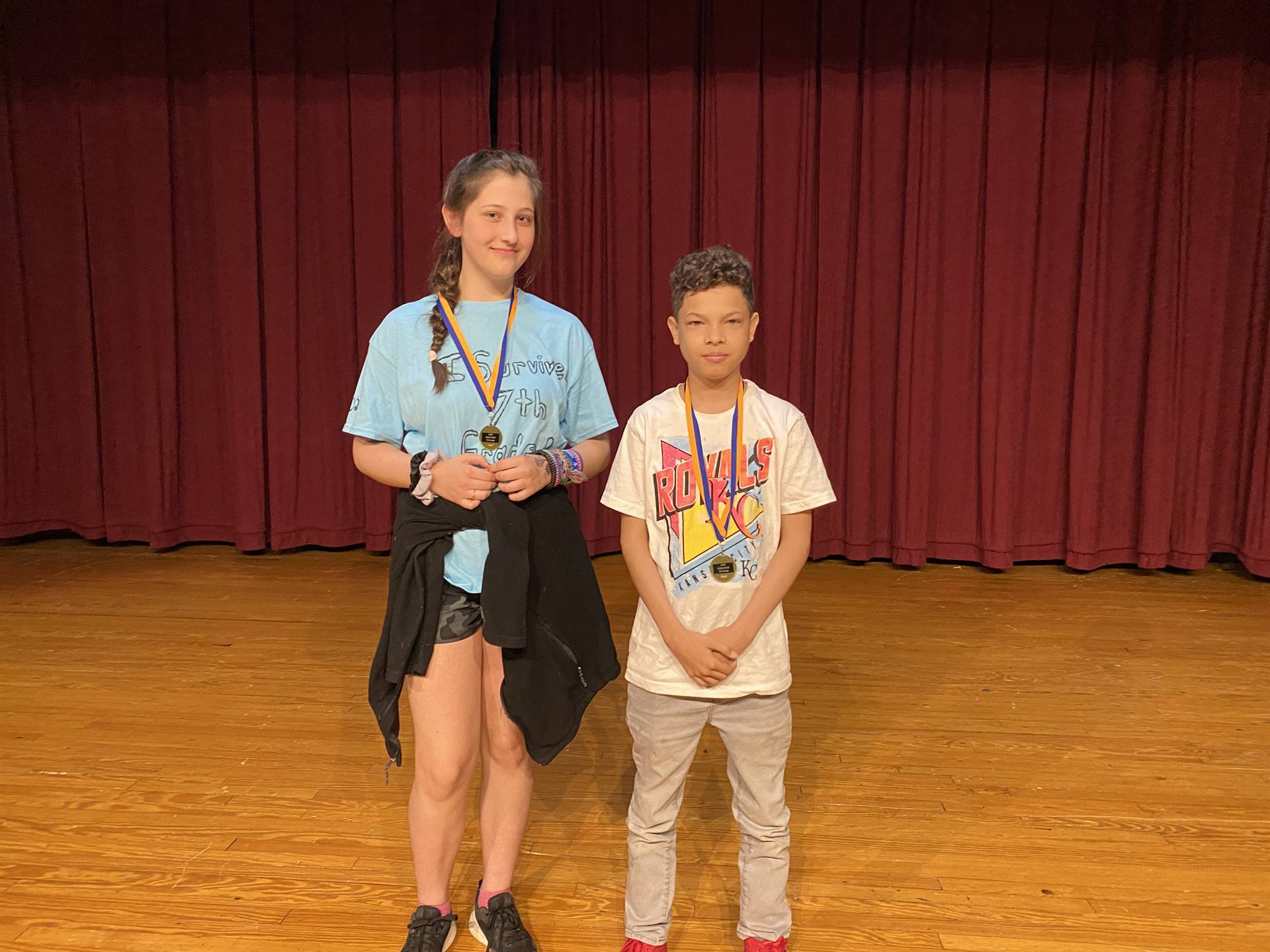 Citizenship Winners for 7th Grade