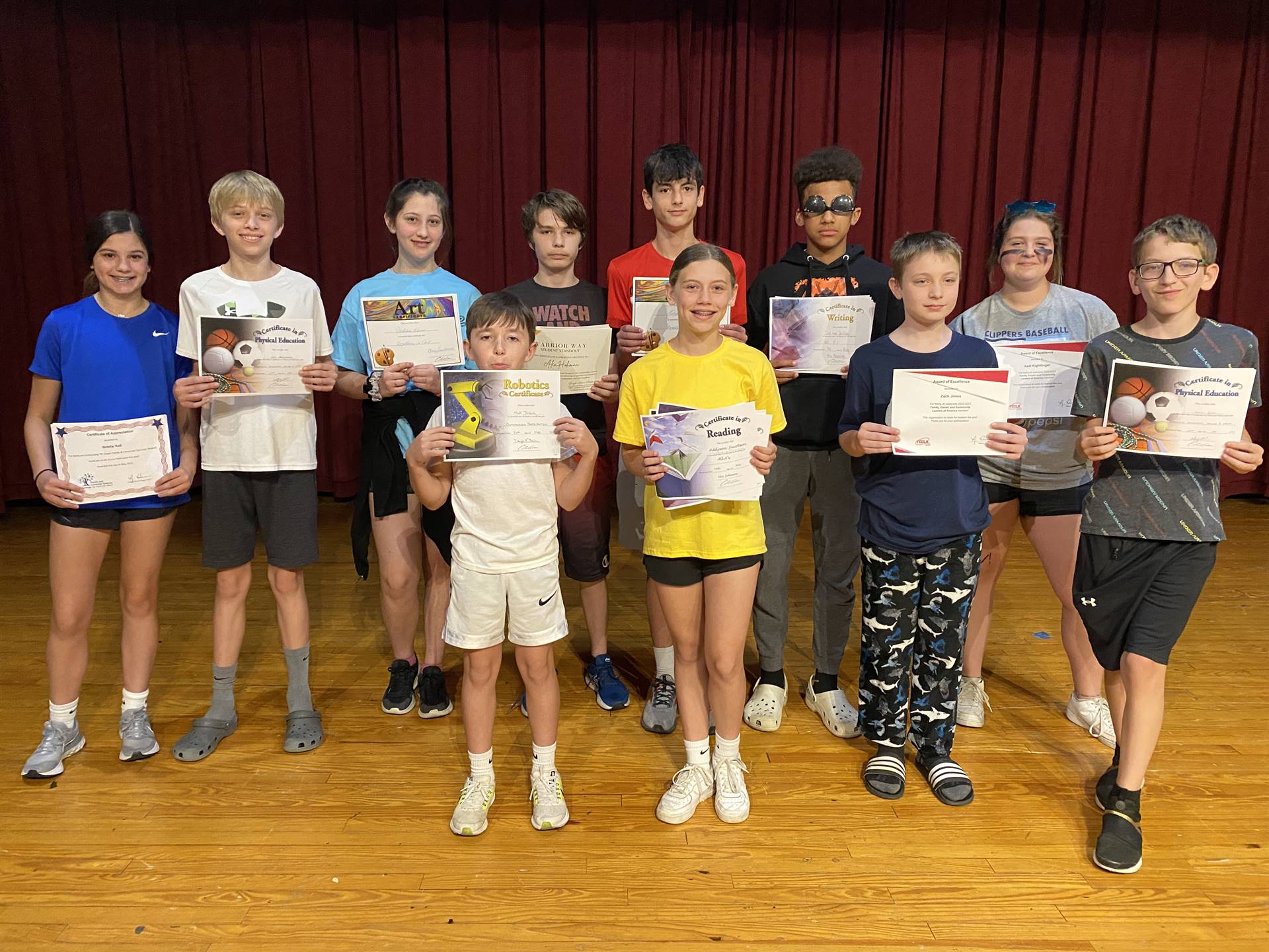 Various Subject Awards