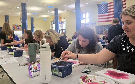 staff painting